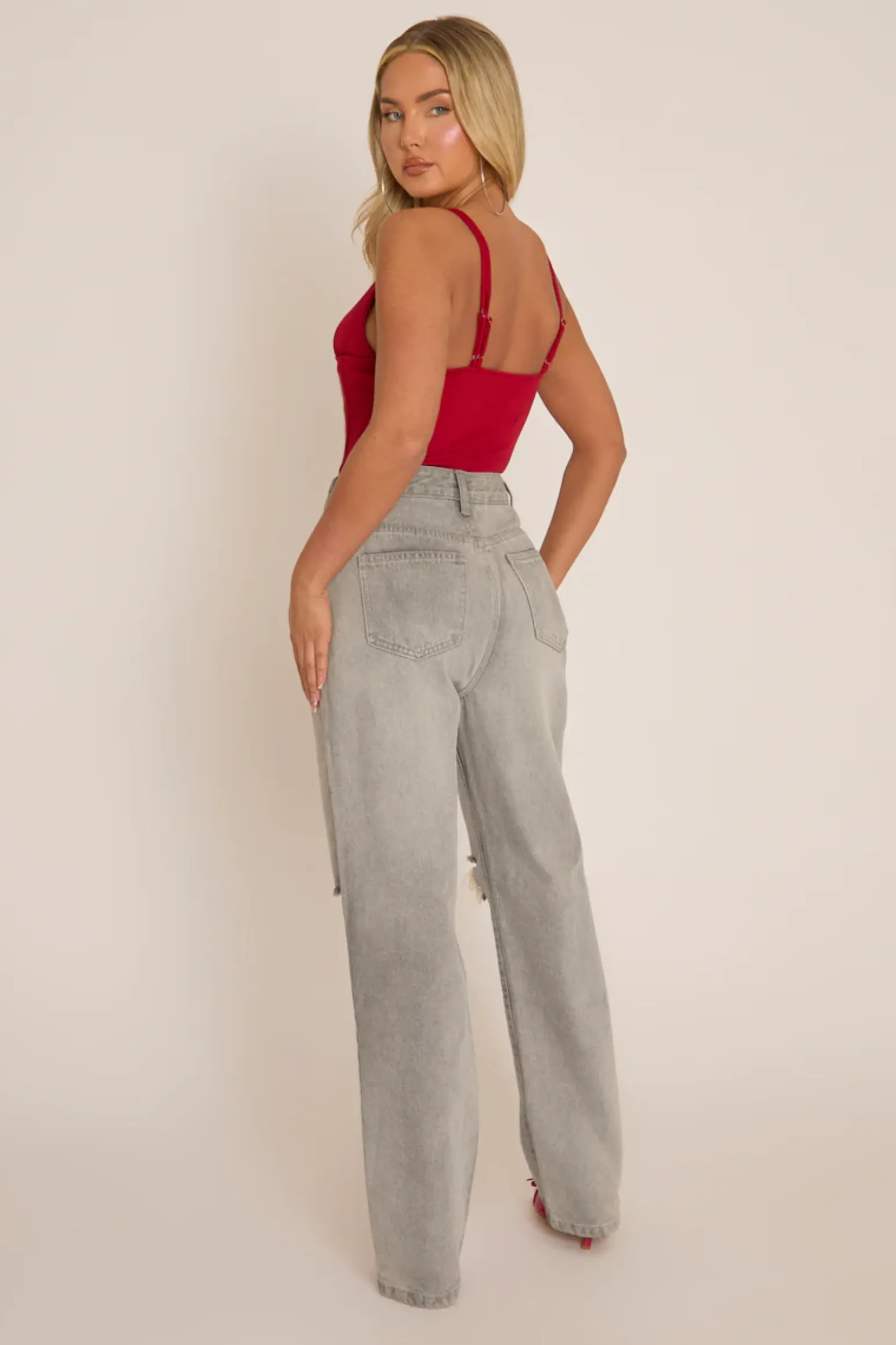 Rebellious Fashion Wine Strappy Corset Top - Tamsin